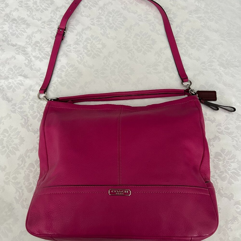 Coach Park Pebble Leather Hobo Shoulder Bag Style No. H1373-F23293